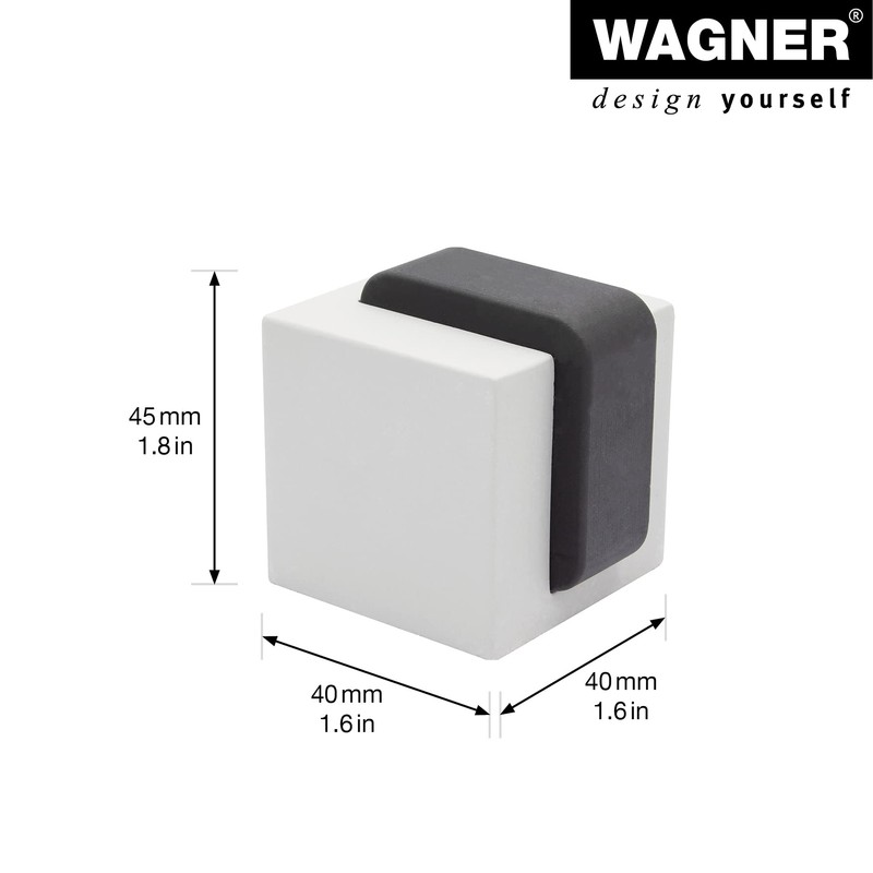 WAGNER Floor Door Stopper Concrete Cube Medium 40 x 45