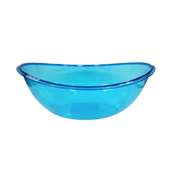 Party Dimensions Neon Oval Contour Plastic Bowl, 80-Ounce, Blue