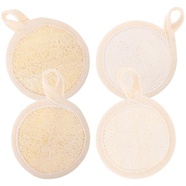 FOMIYES 4 Pcs Exfoliating Face Scrubebr Natural Face Exfoliator Pads