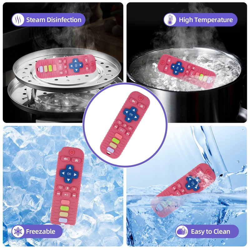 Baby Teether Toy for Babies 3-24 Months TV Remote Control