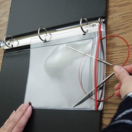 StoreSMART - Top Side Zipper Case for Your Circular Knitting Needles - 10-Pack - 5" x 6 1/2" - R3331-KNIT-10