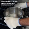 1 Pair Double Layer Cotton Insulation Gloves, Oven Gloves, Heat
