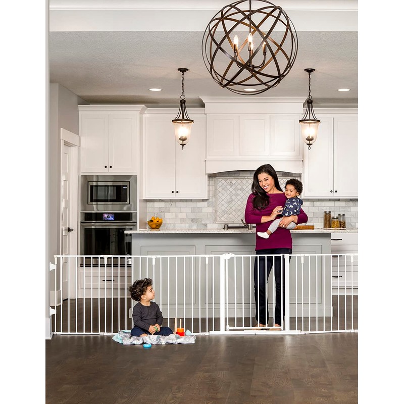 Regalo 130-Inch Super Wide Adjustable Baby Gate and Play Yard,