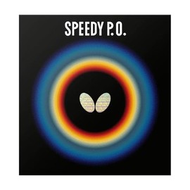 Butterfly 00260 Speedy PO Table Tennis Rubber, Table Soft, High Elasticity, Speed, Red, Extra Thick