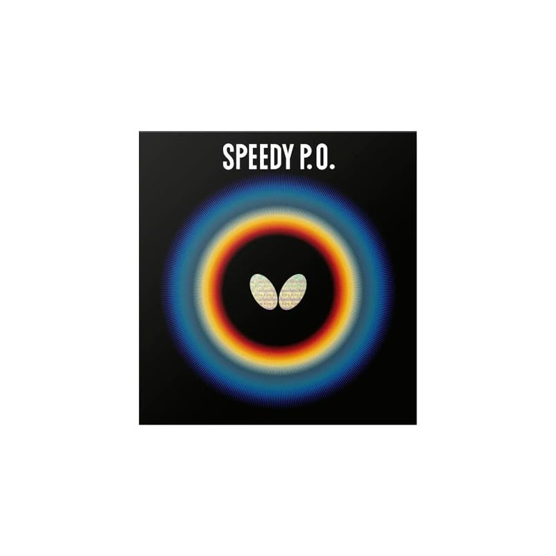 Butterfly 00260 Speedy PO Table Tennis Rubber, Table Soft, High