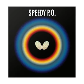 Butterfly 00260 Speedy PO Table Tennis Rubber, Table Soft, High Elasticity, Speed, Red, Extra Thick