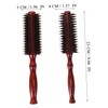 IWOWHERO 2pcs Natural Bristles Hair Brush Round Combs for Women