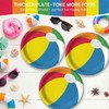 Dereinwo 50Pcs Pool Party Paper Plates and Napkins Disposable paper