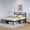 SHOANED Metal Bed Frame with Headboard - 14 Inch King