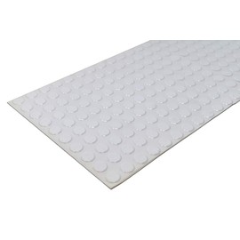 Cylindrical Flat Top Self-Adhesive Protective Non-Skid Rubber Feet .500" inches (12.7 mm) x .060" inches (1.5 mm) - 5,000 pcs/Box - BS05 White