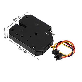 Cerradura de Perno Elctrico, Cerradura de Pestillo de Acero Al Carbono, Casilleros de Cajones de Gabinete Electromagnticos, Mini Cerradura Elctrica...