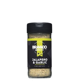 Jalapeno & Garlic Seasoning By Bravado Spice Gluten Free, Vegan, Low Carb Paleo All Natural 3 oz All Seasoning Bottle Award Winning Gourmet All Purpose Seasoning