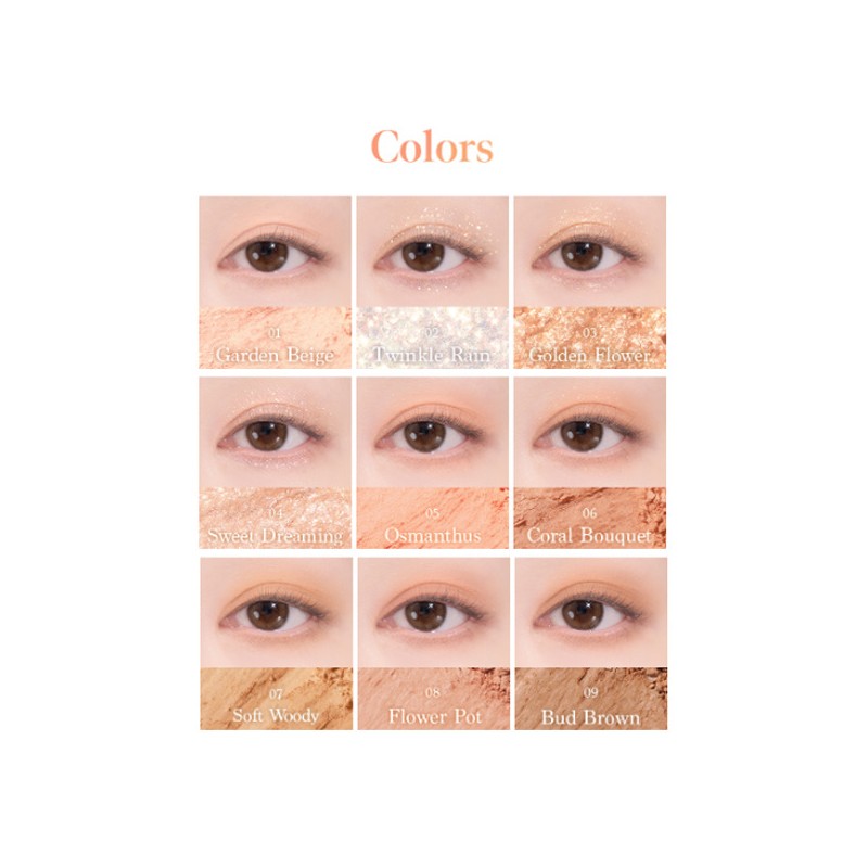 DASIQUE Golden Flower Collection Set (Shadow + Cheek +Tint) 3items