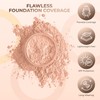 FOUNDATION with FLAWLESS FACE BRUSH Mineral Makeup (LIGHT TAN) Matte