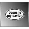 Jesus is My Savior Christian Vinyl Euro Decal Bumper Sticker