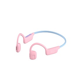 myFirst Headphones Airwaves Open-Ear Air Conduction Wireless Headphones for Kids with Safe Listening and Long Battery Life (Pink)