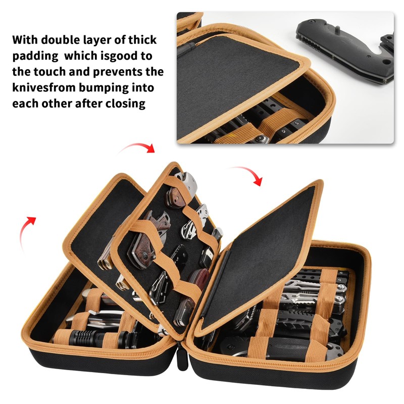 ANKHOH Knife Display Case for Butterfly Knives, 24+ Folding Knife