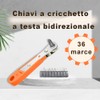Voarge 1/4 Inch Magnetic Ratchet Wrench with 10 Screwdriver Bits