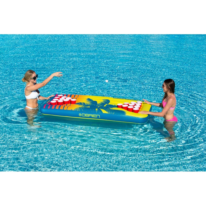 O'Brien Pong Floating Raft for River, Lake, Pool Float with