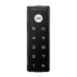 GUB DP153V Locker Cabinet Electronic Locker Private Password Emergency Unlock USB Key Auto Lock Black