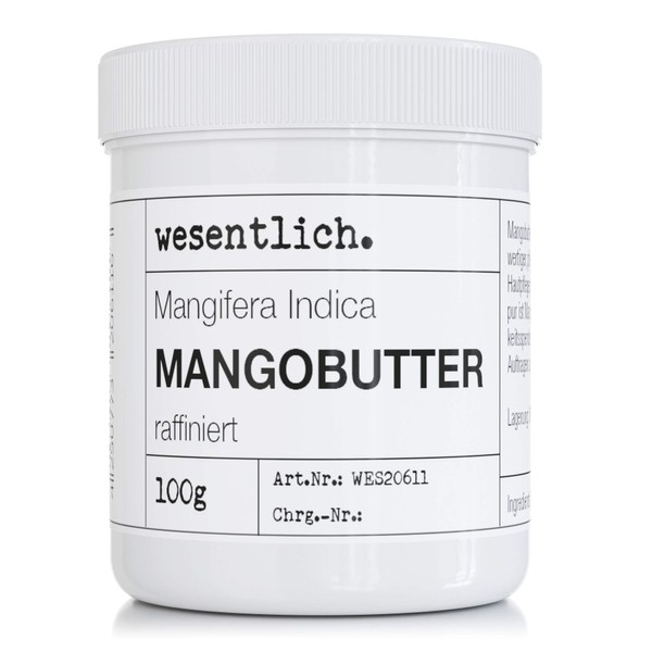 Mango butter 100 g - 100% pure care or perfect base for high-quality care products from wesentlich.