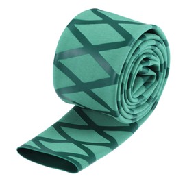 sourcing map Heat Shrink Wrap Tubing for Fishing Rod Grips, 30mm Dia 50mm Flat 3.3ft 1.8:1 rate Green