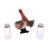 3-Piece Pelican Salt & Pepper Shaker Holder, Nautical Kitchen Accessory,