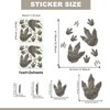 Lilac 2 Sheets Glow in The Dark Dinosaur Footprint Wall
