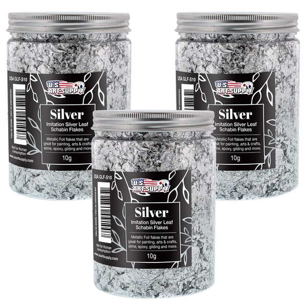 U.S. Art Supply Copos de Hoja de Plata Dorada Schabin