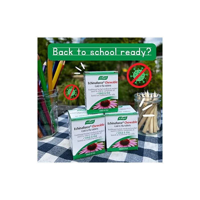 A.Vogel Echinaforce Chewable Cold & Flu Tablets | Relieve Cold