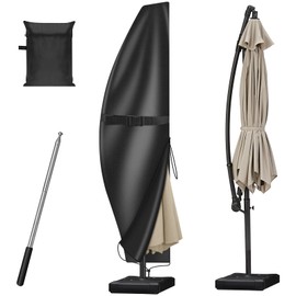 MAILLARD Copriombrellone da Esterno, Copri per Ombrellone da 2 a 4 m con Asta, Copertura Del Parasolo, Protezione Resistente Alle Intemperie e UV, Copri Ombrellone da Giardino