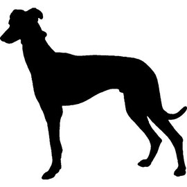 Azeeda A8 'Greyhound Silhouette' Unmounted Rubber Stamp (RS00028116)