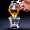 TONGMAN Acrylic Honey Dispenser,Syrup Dispenser, with Stand Honey Container ，Beautiful
