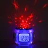 EVTSCAN Star Sky Projector LED Music Alarm Clock Multifunction Calendar