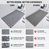 Bathtub Essentials Combo - Anti-Slip Bath Mat - Exfoliating Cloth