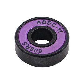 Tiardey 8 Pieces Skateboard High Speed Bearings Skateboard Accessories 608 RS ABEC-11 for Skateboard Trucks (Purple)