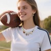 Football Earrings Necklace Set for Women Game Day Sport Lover