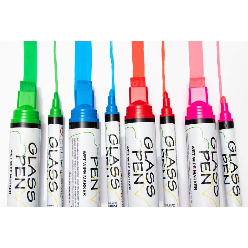 RAINBOW CHALK MARKERS LTD Orange Glass Pen with a 5mm