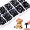 Doll Eyes and Nose Set, Approx. 1000 Piece Set, Black,