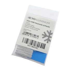 EC360® Aluminium 4-Pack VGA-RAM Cooler (14 x 14 x 6 mm)