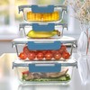 UMEIED 12 PACK Glass Food Storage Containers with Leak Proof