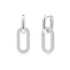 ALEXCRAFT Cubic Zirconia 925 Sterling Silver Hoop Earrings for Women
