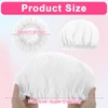 TIESOME Reusable Shower Caps for Women, Large Waterproof Shower Bonnet
