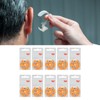 60pcs Long Lasting Power Hearing Device Battery Zinc Air Sound