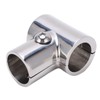 90° T Tee Tube Pipe Connector 1in/25.4mm ID Separable Stainless