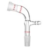 StonyLab Glass Vacuum Take Off Adapter, 105° Bent, Short Stem