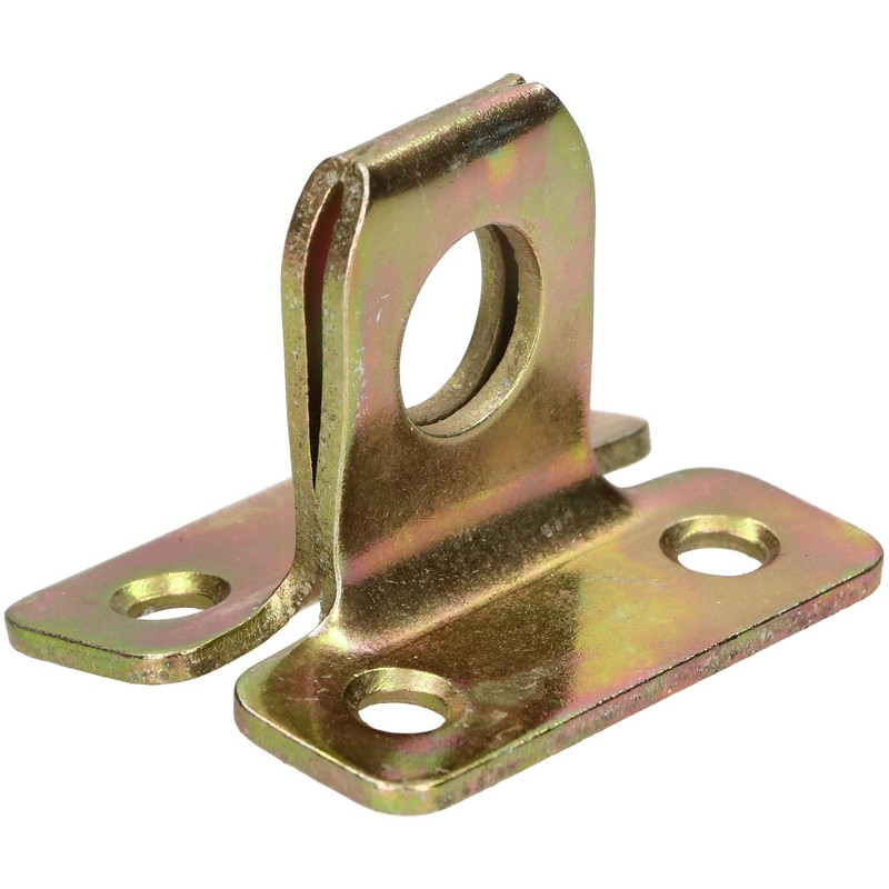 KOTARBAU® Hasp 130 mm with Padlock Yellow Galvanised Padlock Bolt