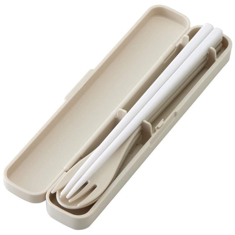Skater TAC1AG-A Antibacterial Trio Set, No Sounds, Chopsticks, Spoon, Fork,