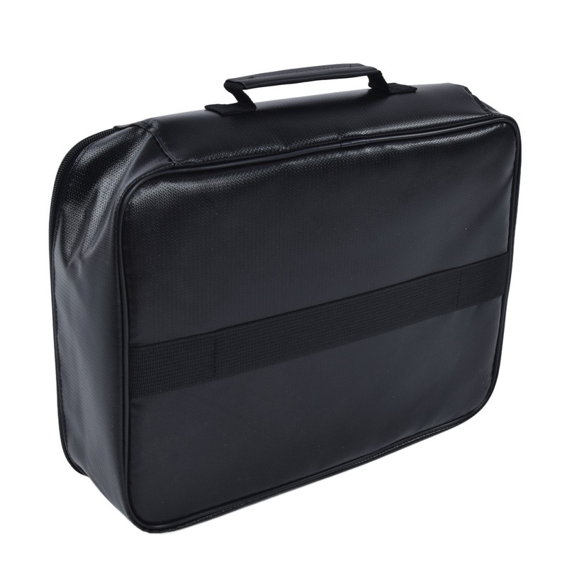 Fireproof Document Bag Pouch Portable File Safe Organizer Large Capacity