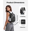 CROSSGEAR 24L Hiking Backpack, Lightweight Foldable Packable Daypack with RFID
